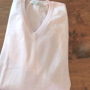 Mans soft pink long sleeve sweater